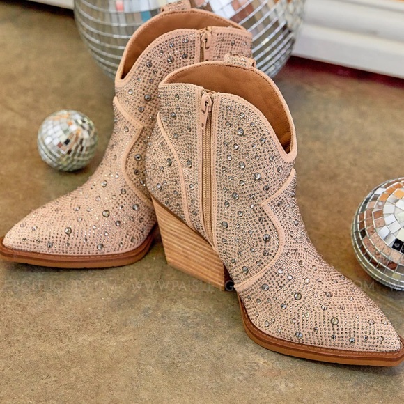 Very G Rhinestone Booties - Picture 2 of 2